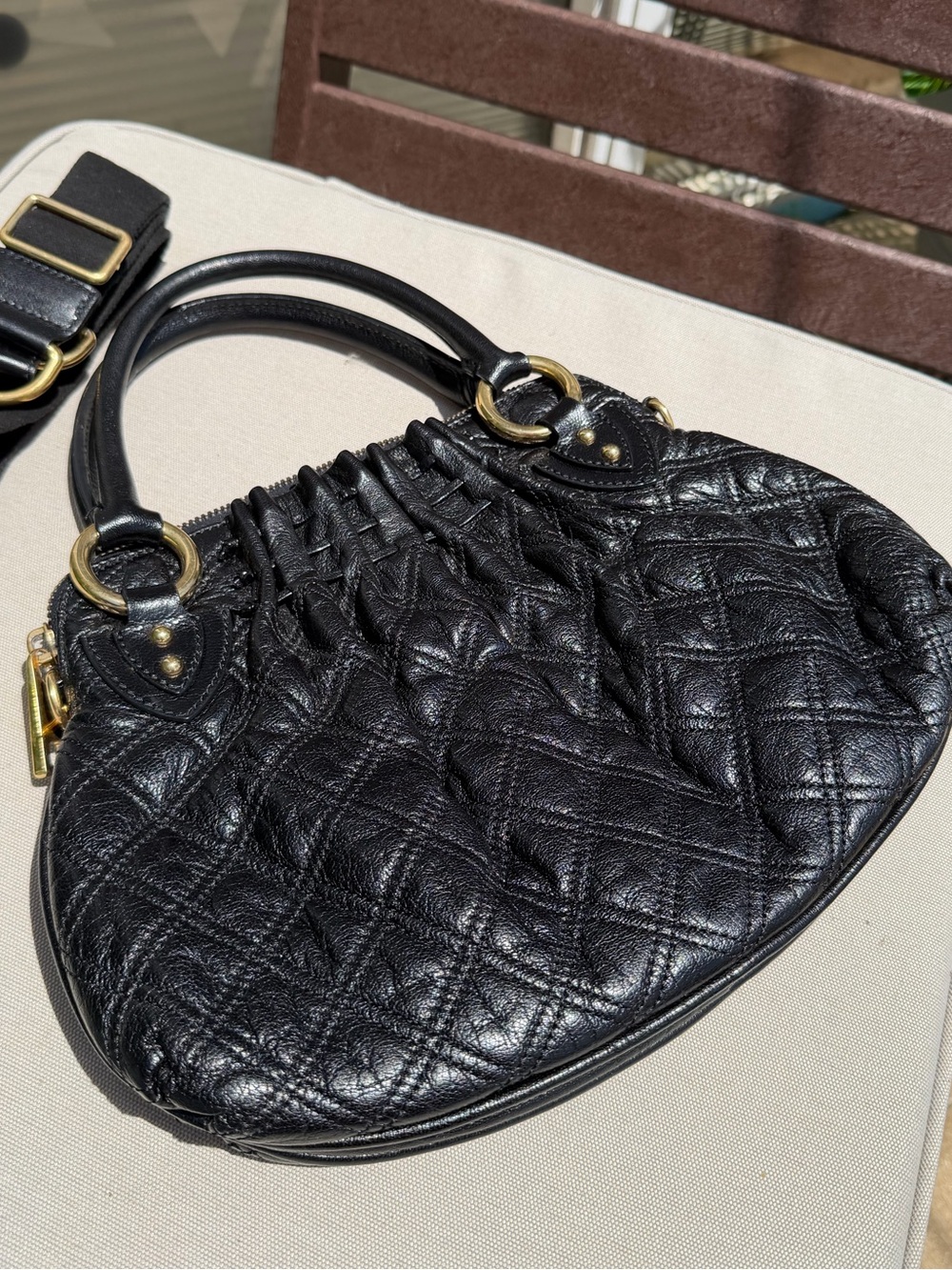 Marc Jacobs Vintage Black Quilted Leather Cecilia Satchel Resort 2007 - Picture 10 of 17
